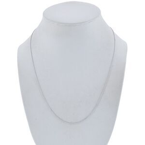 Vintage NVC Sterling Silver 925 0.7mm Chain Link Chain Necklace 19"